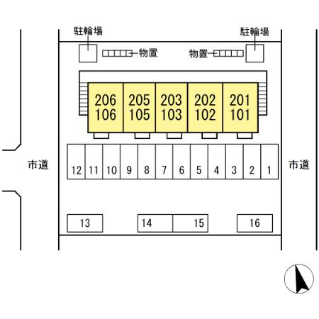 サンパティークの区画図