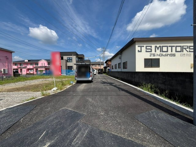 タマタウン　岐阜市西改田米野　全2区画分譲の前面道路含む現地写真|「現地（2026年9月18日）撮影」　
■前面道路　
■ヤマダ不動産　株式会社リライフ