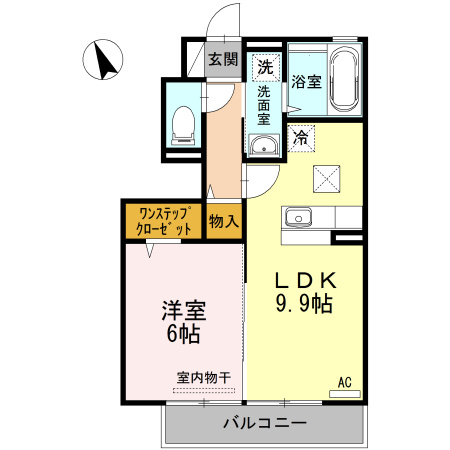 ベイブランシェ　Cの間取り