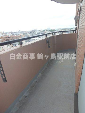 グランドヒルズ福徳壱番館のバルコニー