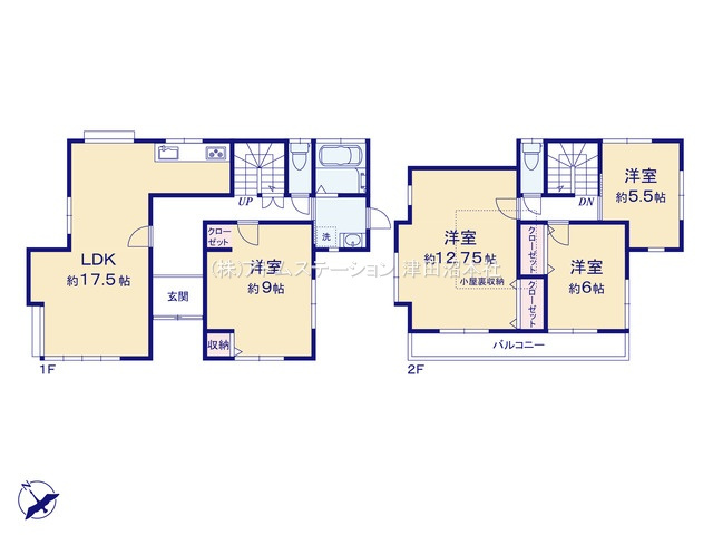 【間取り】 | アトムセレクト船橋市松が丘3丁目中古戸建て