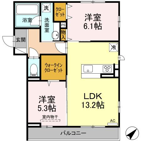 ルミナス庚午の間取り