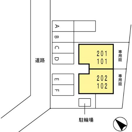 フォワイエ月見台の区画図