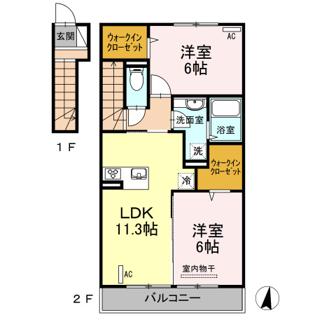 アミティエＭの間取り
