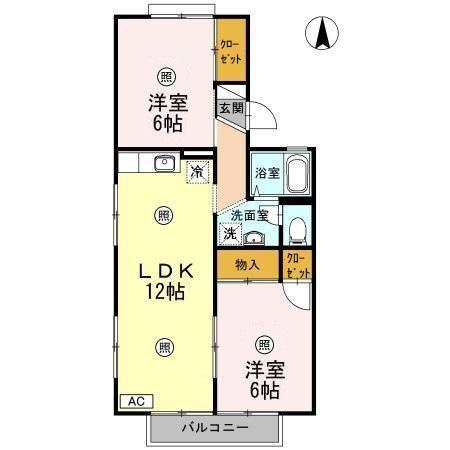 Fancy Miyauchi A棟の間取り