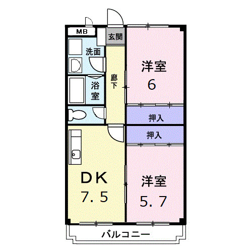 コンフォートＴの間取り|間取図