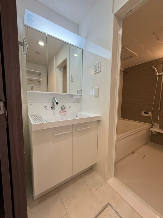 Ｄ－ＲＯＯＭ高須２丁目 A棟の独立洗面台|洗髪洗面化粧台