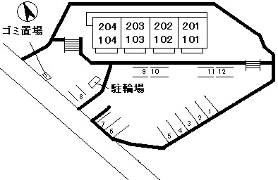 ファミール安東の駐車場|駐車場