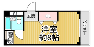 クレセント小林の間取り