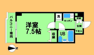 【間取り】 | デイム橋本 | 間取り図：反転タイプ