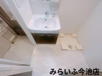 【洗面所】 | エステムコート名古屋今池アーバンゲート | 脱衣場、室内洗濯置き場（他部屋の写真使用のため現物と相違）