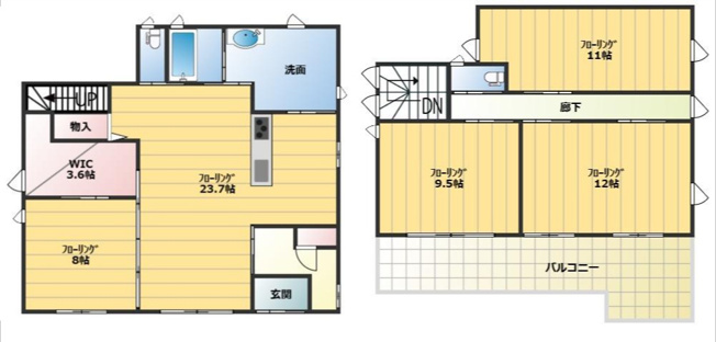 【間取り】 | 中古戸建　いすみ市岬町井沢　注文住宅