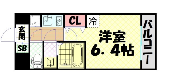 【間取り】 | エイペックス心斎橋東