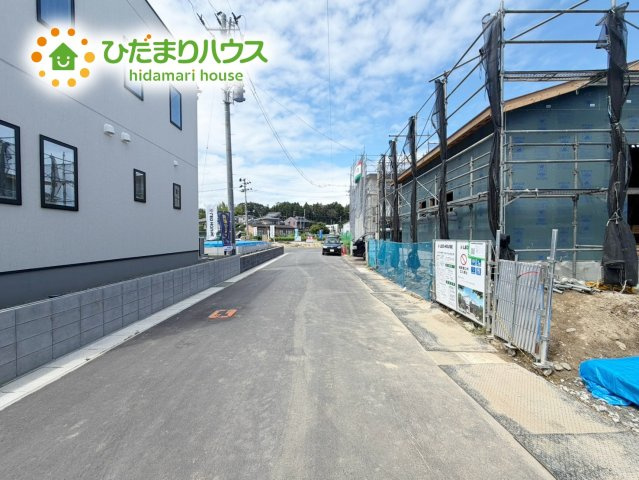 いわき市好間町Ⅰ期　新築戸建　3号棟の前面道路含む現地写真|今から見たいも大歓迎！お気軽にお問い合わせください☆彡
