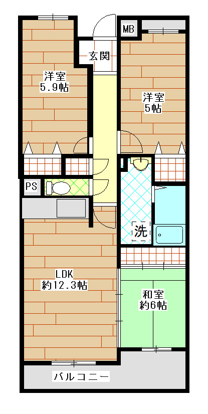 東大阪市中小阪５丁目の賃貸マンション