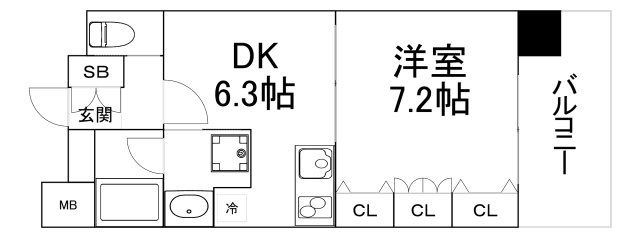 【間取り】 | レジュールアッシュ福島