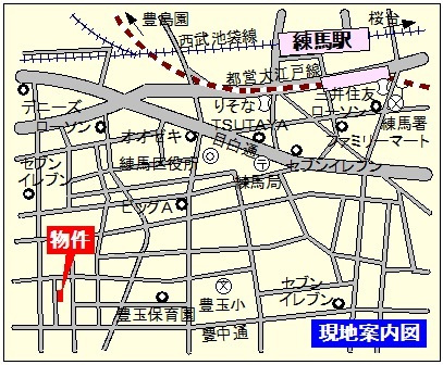 タウンコート中村の地図|★案内図★