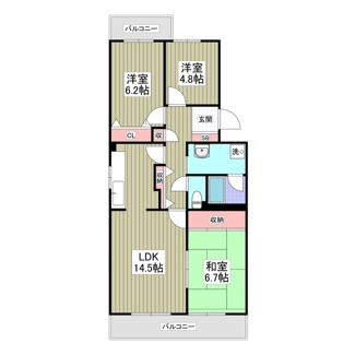 【間取り】 | 竜ヶ崎ハイツB