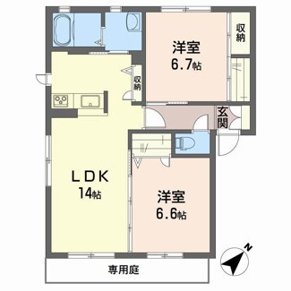 【間取り】 | フェリス・Ｋ