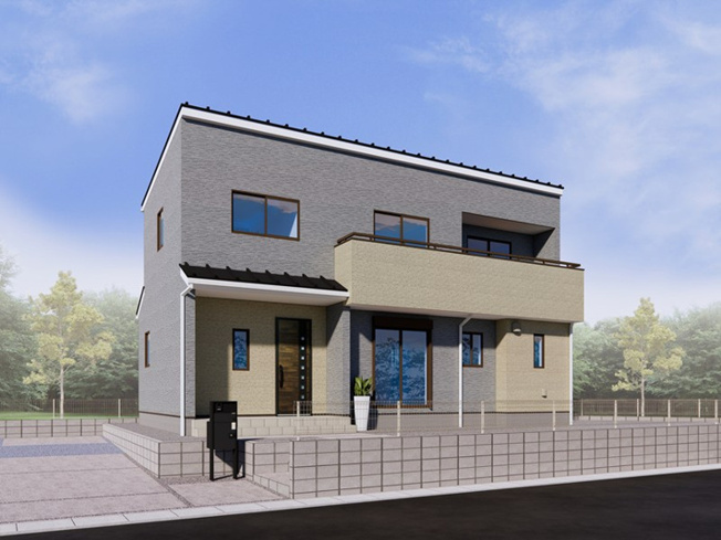 【外観パース】 | 羽生市大字上岩瀬　新築戸建　全12棟　7号棟 | 7号棟
