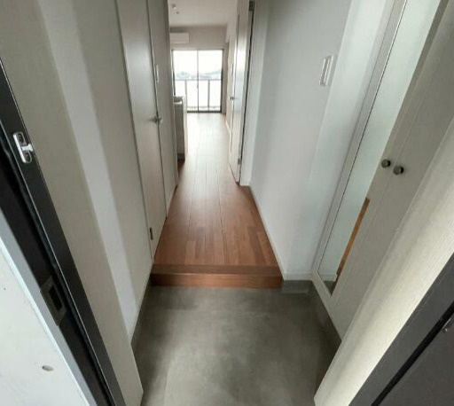 熊本市北区龍田７丁目の賃貸マンションの玄関