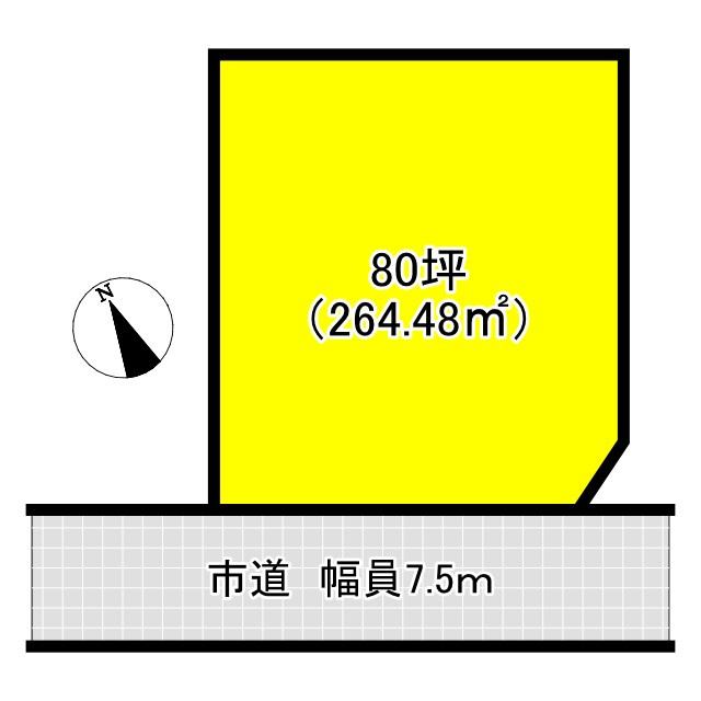 ひたちなか市津田C区画の土地図
