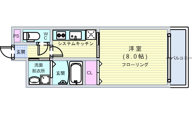 アンプルールフェールネサンスの間取り
