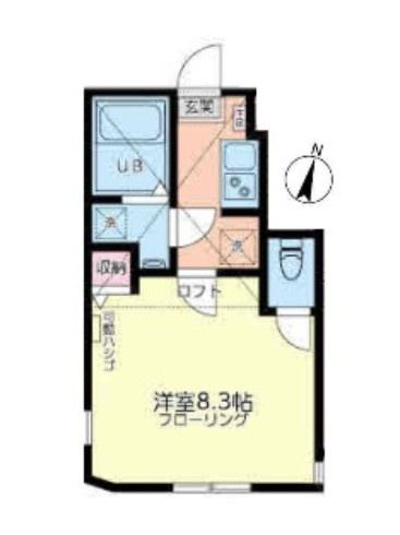 横浜市西区霞ケ丘のアパートの間取り