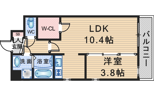 プロスパー豊中南の間取り