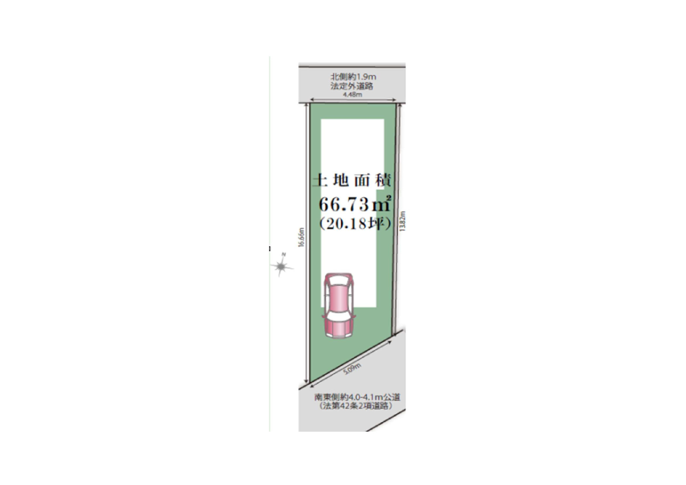 練馬区富士見台２丁目新築戸建の区画図