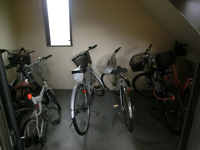 蔵前コーポのその他共用部分|自転車置き場です。