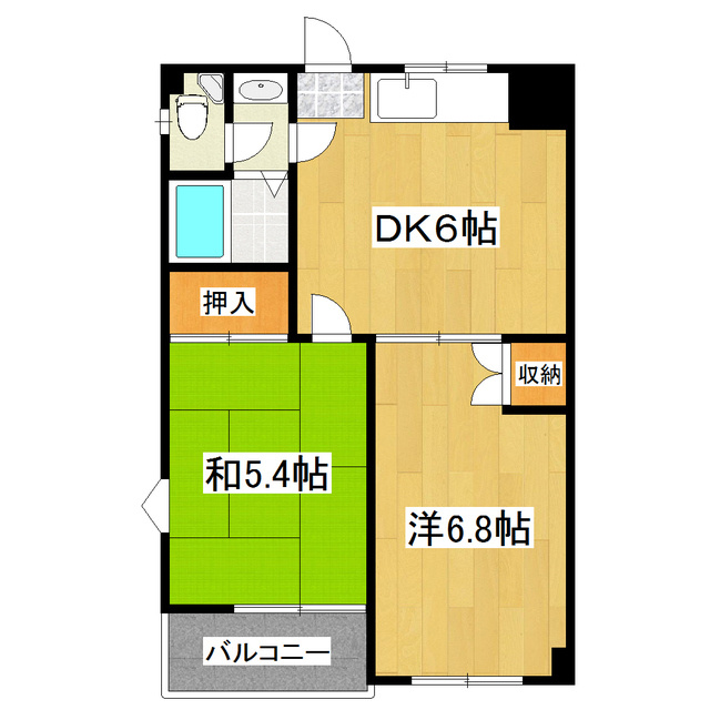 蔵前コーポの間取り|独立洗面台があると便利ですね