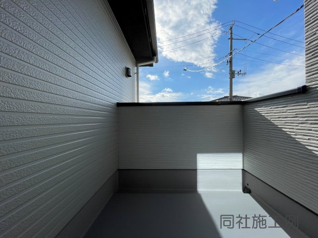 新築戸建・新築建売　郡山市並木1期　大島小・第五中のバルコニー|同社施工例