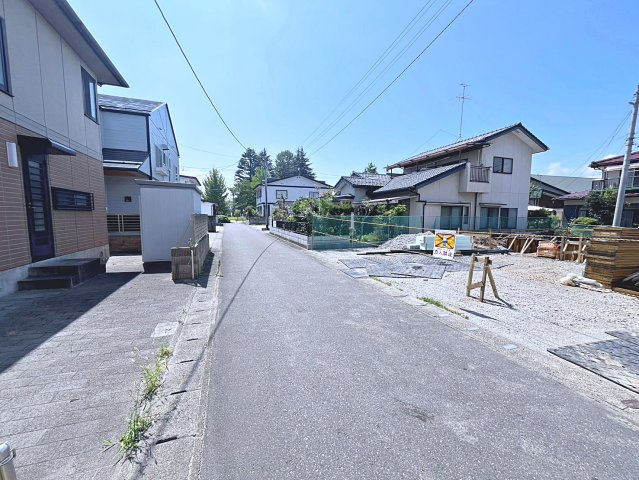 新築戸建・新築建売　郡山市並木1期　大島小・第五中の前面道路含む現地写真