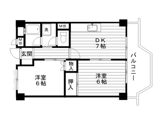 【間取り】 | 千里山パレス | 間取り★