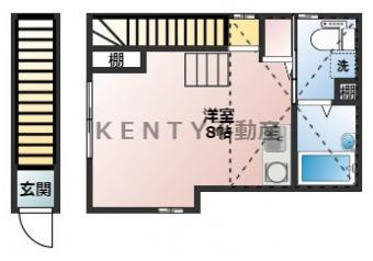 【間取り】 | ＹＡＧＵＣＨＩ　ＲＥＳＩＤＥＮＣＥ　C棟