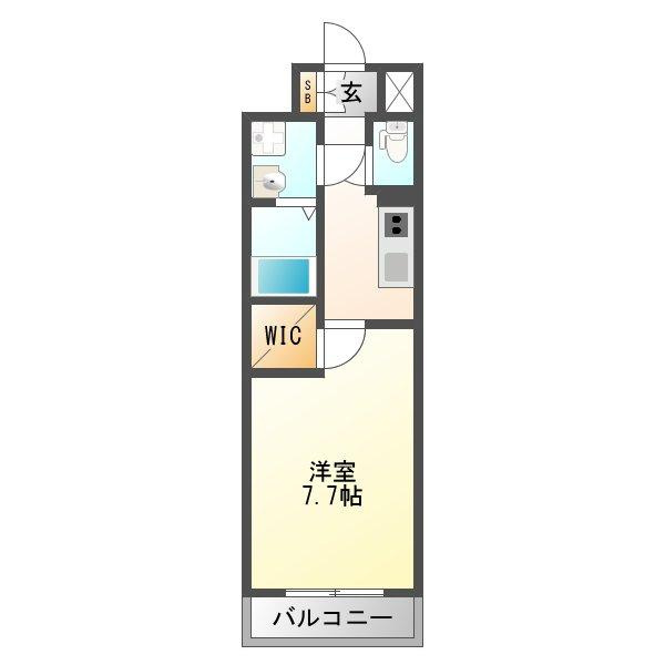 大阪市淀川区十三東３丁目の賃貸マンションの間取り