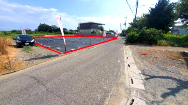 深谷市蓮沼　建築条件なし売地　１００坪超‼の外観