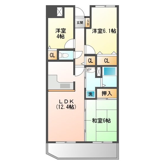 【間取り】 | サンワプラザ須磨山の手