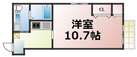 【間取り】 | アクロス今里アパートメント　仲介手数料無料