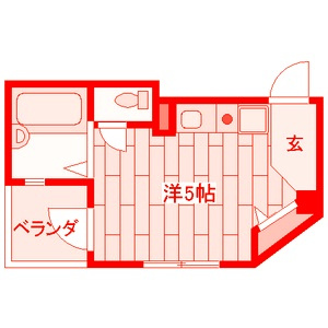ライムランド汐留の間取り|1フロア2世帯♪経済的な都市ガス♪