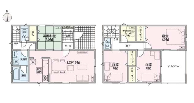 【間取り】 | 愛西市本部田町狭場34-2『仲介料無料』新築戸建て | 1号棟