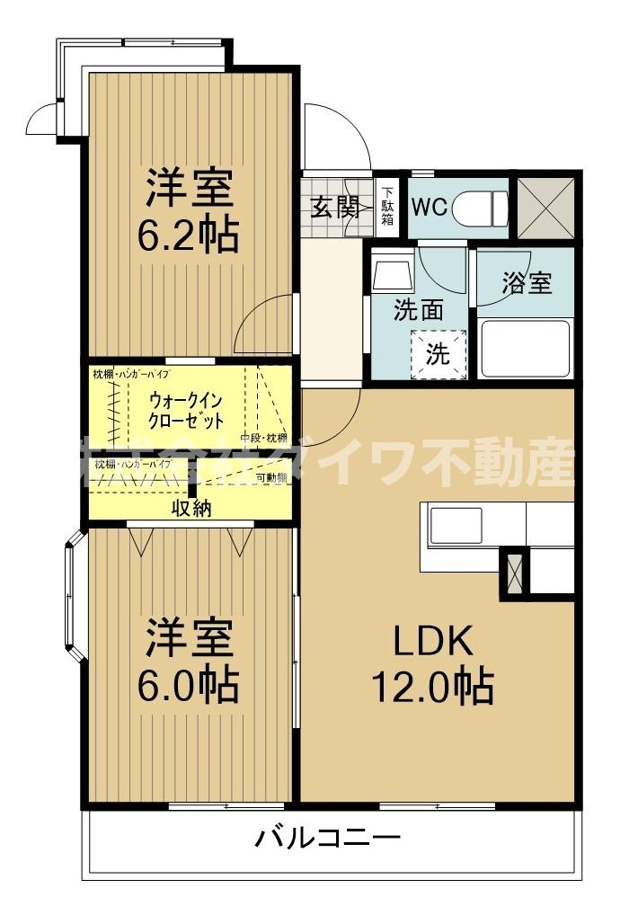 マンション稲葉の間取り