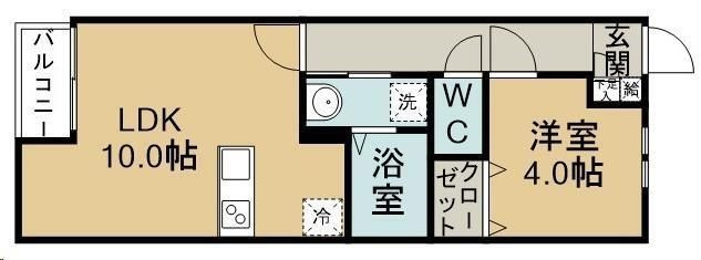 Ｌａ　Ｃｏｒｔｅ　西多賀の間取り