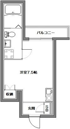 初台フラットの間取り