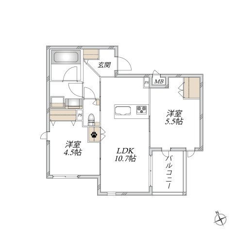 ｇｒａｃｉａ　和の間取り