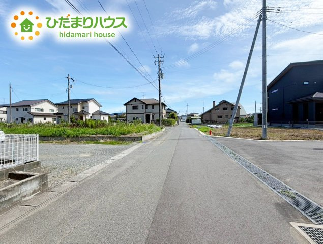 いわき市平下神谷Ⅱ期　新築戸建　1号棟の前面道路含む現地写真|今から見たいも大歓迎！お気軽にお問い合わせください☆彡