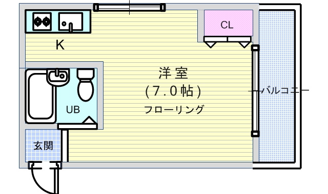 プレアール中桜塚の間取り