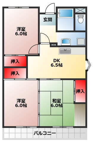 【間取り】 | ハイツNAKAYA