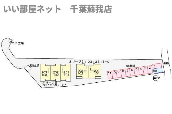 オリーブⅡの区画図
